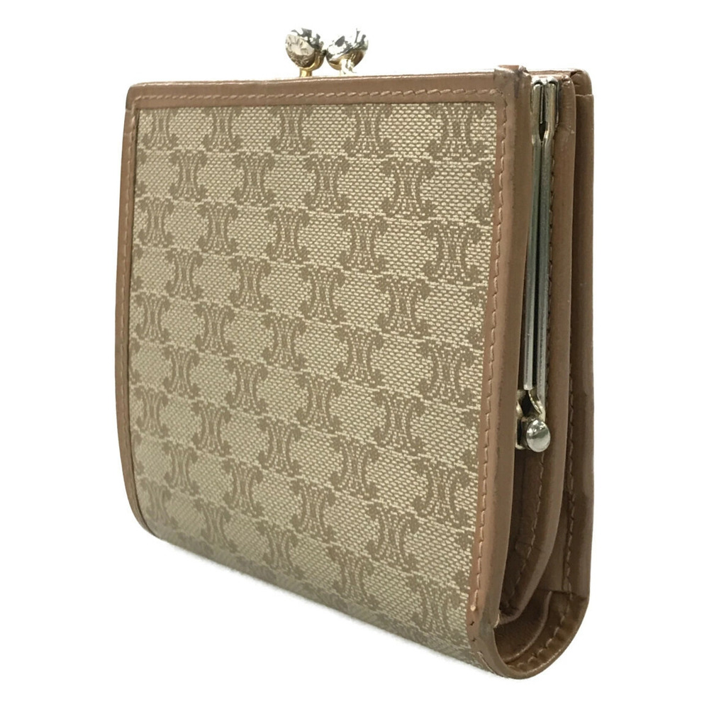 Celine Bi fold Wallet Clasp Closure Macadam